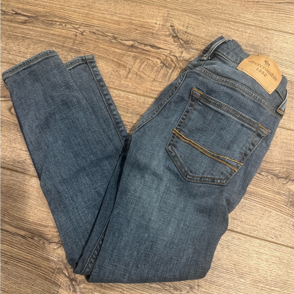 Abercrombie & Fitch Boys Super Skinny Blue Jeans